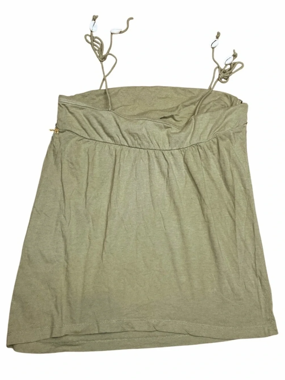Vintage Y2K The Limited Embroidered Sequin Shell Beaded Sage Cami Top Size XS